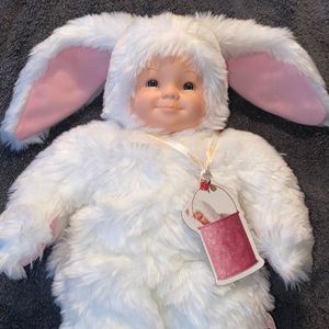 Easter Ready White Bunny Doll from Unimax Toys